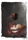 Cartoon: Breastfeeding (small) by Alagooon tagged racism,neocolonialism,imperialism