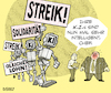 Cartoon: Zu intelligent (small) by bSt67 tagged ki,ausbeutung,arbeit,arbeitsbedingungen,kapital,roboter,streik,solidarität,digitalisierung