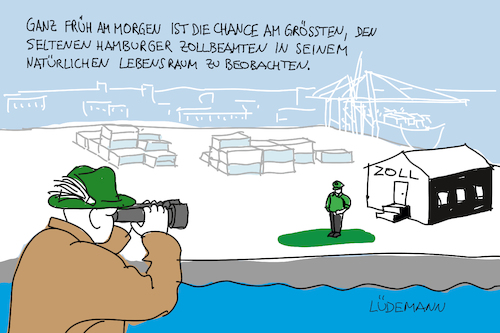 Cartoon: Fehlende Zollbeamte in Hamburg (medium) by Lüdemann tagged logistik,verkehr,zoll,zollbeamte,hamburger,hafen,zollabfertigung,papiere,standzeiten,abfertigungszeiten,wartezeiten,lüdemann,luedemann,unternehmen,spedition,lkw,abfertigung,fracht,logistik,verkehr,zoll,zollbeamte,hamburger,hafen,zollabfertigung,papiere,standzeiten,abfertigungszeiten,wartezeiten,lüdemann,luedemann,unternehmen,spedition,lkw,abfertigung,fracht