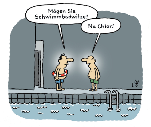 Cartoon: Im Schwimmbad (medium) by Lo Graf von Blickensdorf tagged schwimmbad,witze,chlor,wasser,joke,schwimmen,beckenrand,rettungsring,sport,wortspiel,bademeister,männer,politik,cdu,karikatur,lo,graf,cartoon,freibad,saison,schwimmbecken,sprunbrett,kalauer,wassersport,dusche,schwimmbad,witze,chlor,wasser,joke,schwimmen,beckenrand,rettungsring,sport,wortspiel,bademeister,männer,politik,cdu,karikatur,lo,graf,cartoon,freibad,saison,schwimmbecken,sprunbrett,kalauer,wassersport,dusche