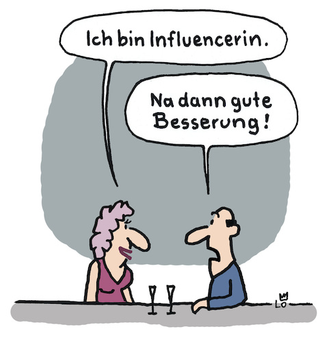 Cartoon: Influencerin (medium) by Lo Graf von Blickensdorf tagged internet,influencer,blogger,blog,website,facebook,instagram,posten,werbung,produktwerbung,gute,besserung,missverständnis,bar,date,dating,beruf,karikatur,lo,graf,cartoon,soziale,medien,internet,influencer,blogger,blog,website,facebook,instagram,posten,werbung,produktwerbung,gute,besserung,missverständnis,bar,date,dating,beruf,karikatur,lo,graf,cartoon,soziale,medien