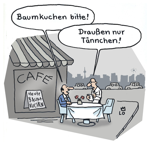 Cartoon: Kundenservice (medium) by Lo Graf von Blickensdorf tagged service,kellner,bedienung,gastronomie,cafe,bistro,kneipe,draußen,nur,kännchen,baumkuchen,servicewüste,dienstleistung,kundenservice,gast,personal,ober,karikatur,torte,cartoon,lo,service,kellner,bedienung,gastronomie,cafe,bistro,kneipe,draußen,nur,kännchen,baumkuchen,servicewüste,dienstleistung,kundenservice,gast,personal,ober,karikatur,torte,cartoon,lo