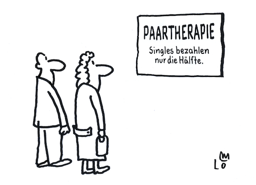 Cartoon: Paartherapie (medium) by Lo Graf von Blickensdorf tagged therapie,paar,beziehung,supervision,ehe,streit,emotionen,psychologie,psychiater,beziehungskrise,paarberatung,ehepaar,karikatur,lo,graf,cartoon,single,mediation,therapie,paar,beziehung,supervision,ehe,streit,emotionen,psychologie,psychiater,beziehungskrise,paarberatung,ehepaar,karikatur,lo,graf,cartoon,single,mediation