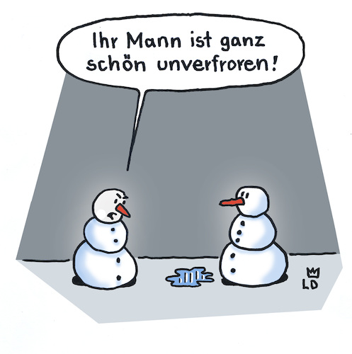 Cartoon: Unmöglich (medium) by Lo Graf von Blickensdorf tagged winter,eis,schneemann,schnee,pfütze,tauen,ehemann,ehefrau,nachbarin,mann,frau,tauwetter,lo,karikatur,cartoon,frechheit,unhöflich,beziehung,paar,umwelt,klimaerwärmung,wortspiel,wasser,männer,wetter,schimpfen,winter,eis,schneemann,schnee,pfütze,tauen,ehemann,ehefrau,nachbarin,mann,frau,tauwetter,lo,karikatur,cartoon,frechheit,unhöflich,beziehung,paar,umwelt,klimaerwärmung,wortspiel,wasser,männer,wetter,schimpfen