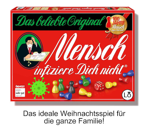 Cartoon: Weihnachtsspiel (medium) by Lo Graf von Blickensdorf tagged corona,virus,ansteckung,gesellschaftsspiel,mensch,ärgere,dich,nicht,weihnachtsspiel,weihnachten,adventszeit,maske,infizieren,infektion,ungeimpfte,brettspiel,spiel,advent,satire,familie,weihnachtsabend,corona,virus,ansteckung,gesellschaftsspiel,mensch,ärgere,dich,nicht,weihnachtsspiel,weihnachten,adventszeit,maske,infizieren,infektion,ungeimpfte,brettspiel,spiel,advent,satire,familie,weihnachtsabend