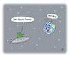 Cartoon: Außerirdische (small) by Lo Graf von Blickensdorf tagged planet,weltall,universum,erde,weltkugel,ufo,friday,for,future,umwelt,betrunken,kaputt,erderwärmung,endzeitstimmung