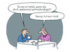 Cartoon: Beziehungsstress (small) by Lo Graf von Blickensdorf tagged paar pärchen mann frau date ehestreit beziehung lo graf karikatur cartoon kaffeetrinken streit