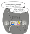 Cartoon: Geträumt (small) by Lo Graf von Blickensdorf tagged ehestreit,geträumt,mann,frau,ehebett,zu,hause,ehepaar,ehe,karikatur,lo,graf,cartoon,traum,schlaf,nacht
