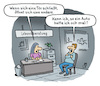 Cartoon: Lebensberatung (small) by Lo Graf von Blickensdorf tagged krisendienst,beratungsstelle,lebenskrise,tür,zu,auto,katikatur,lo,graf,cartoon,seelsorge,psychologin,beratung