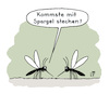 Cartoon: Spargelzeit (small) by Lo Graf von Blickensdorf tagged mücken,spargel,setechen,mückenstich,wortspiel,insekt,gemüse,nahrung,karikatur,lo,cartoon,spargelzeit