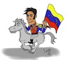 Cartoon: Simon Bolivar (small) by luyzk tagged venezuela