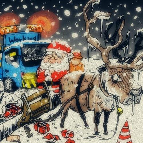 Cartoon: Santa Claus (medium) by takeshioekaki tagged santa,claus