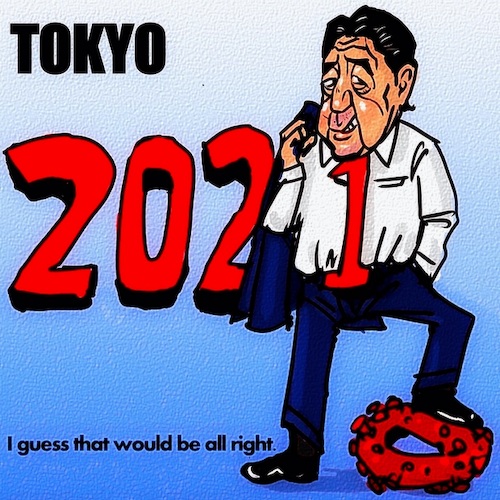 Cartoon: tokyo2021   ? (medium) by takeshioekaki tagged olympia