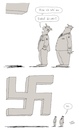 Cartoon: Zu groß (small) by Flemming tagged polizei,neonazis,rechts,blind