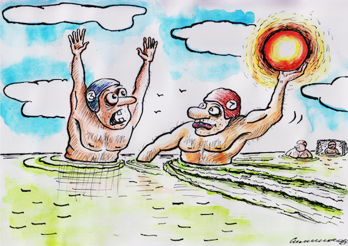 Cartoon: The sun (medium) by vadim siminoga tagged sport,health,spirit,will,sun