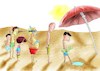 Cartoon: Life Without Water 2 (small) by Orhan ATES tagged water,life,human,nature,world,danger,swim,pool,summer,temperature,global