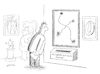 Cartoon: Pictures at an Exhibition (small) by Werner Wejp-Olsen tagged interpretations,paintings,gallery,museum,art,artists