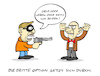 Cartoon: Optionales (small) by Bregenwurst tagged dritte,option,drittes,geschlecht,divers,gender,raubüberfall