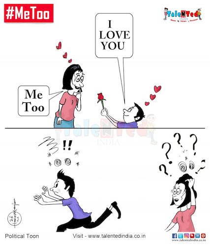 Cartoon: Fear of love ... (medium) by Talented India tagged cartoon,talentedindia,news,politicalcartoon