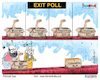 Cartoon: Exit poll or exit party? (small) by Talented India tagged cartoon,talented,talentedindia,talentednews,view