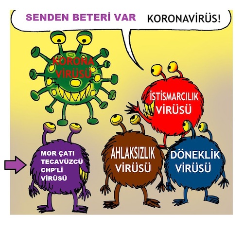 Cartoon: Tecavuzcu Chp Virusu (medium) by Edep tagged chp,tecavuz,sapik,ahlaksiz