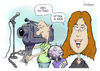 Cartoon: Prepping for the VP Announcement (small) by Goodwyn tagged vice,president,romney,media,camera,gun,microphone,reporter,mace,trap