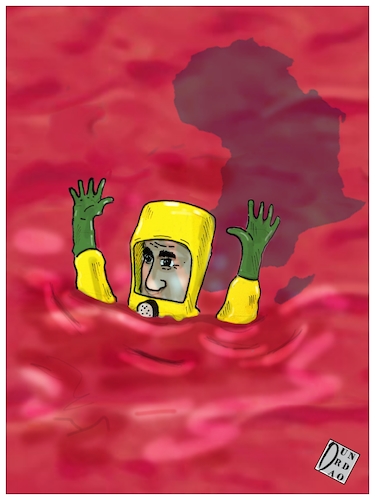Cartoon: In the Congo the worst Ebola out (medium) by Christi tagged evola,congo,guera,the