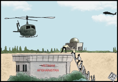 Cartoon: La storia si ripete (medium) by Christi tagged kabul,usa,biden,talebani,afghanistan