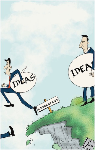 Cartoon: school oflife (medium) by Christi tagged idea,ideas,school,vita,creare
