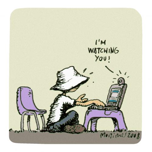 Cartoon: Big Brother (medium) by mortimer tagged mortimer,kids,laptop,globalization,computers,big,brother,george,orwell,webcam,big brother,1984,abhörsystem,antiterror,ausspionieren,bespitzeln,datenschutz,ddr,fernmeldegeheimnis,fingerabdruck,george orwell,grundgesetz,internationaler gerichtshof,internet,kontrolle,meinungsfreiheit,menschenrechte,onlinedurchsuchung,personalausweis,postgeheimnis,präventivstaat,pressefreiheit,privatssphäre,schutz,sicherheit,spionage,spitzel,stasi,stasivergleich,terrorismus,transparenz,trojaner,überwachung,überwachungskamera,überwachungsstaat,verbraucherdaten,verbraucherschutz,wanze,big,brother,george,orwell,internationaler,gerichtshof,datenklau,datenraub