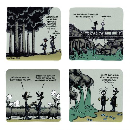 Cartoon: POLLUTION epilogue (medium) by mortimer tagged mortimer,mortimeriadas,cartoon,comic