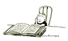 Cartoon: The reader (small) by mortimer tagged mortimer mortimeriadas cartoon
