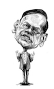 Cartoon: Politician G.L.Peiris (small) by Sajith Bandara tagged peiris