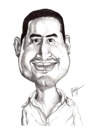 Cartoon: Amir Tagi (medium) by menekse cam tagged amir,tagi,iraq,caricature