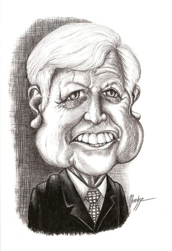 Cartoon: Senador Edward M. -Ted- Kennedy (medium) by menekse cam tagged senador,edward,ted,kennedy,massachusetts,us,america