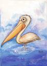 Cartoon: pelican (small) by menekse cam tagged birds