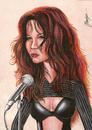 Cartoon: Sebnem FERAH (small) by menekse cam tagged sebnem ferah turkish singer rock music woman beautiful sil bastan