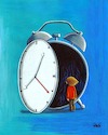 Cartoon: Time (small) by menekse cam tagged time beyond dark unknown clock