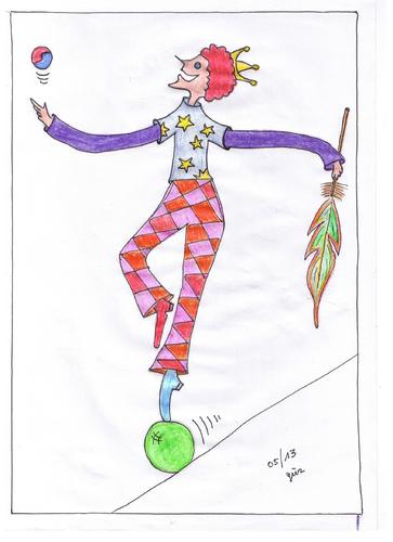 Cartoon: ENJOY YOURSELF (medium) by skätch-up tagged joy,fun,dance,dancer,artist