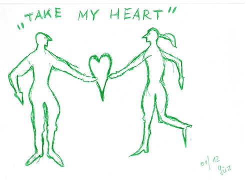 Cartoon: take my heart (medium) by skätch-up tagged love,heart,take,and,give,man,woman,husband,wife,mann,und,frau,ehemann,ehefrau,liebe,herz
