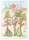 Cartoon: Die großen Bäume von Mamre (small) by skätch-up tagged mamre,bäume,gäste,gastfreundschaft