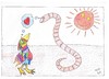 Cartoon: Early Bird and Worm (small) by skätch-up tagged early,bird,früher,vogel,wurm,worm,morning,sunrise,sonnenaufgang,morgens,freundschaft,friendship