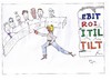 Cartoon: SCILL- ROI - ITIL-  EBIT - TILT (small) by skätch-up tagged hibinger,susanne,suse,itil,scill,ebit,tilt