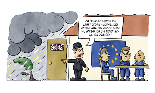 Cartoon: Brexit (medium) by Sven Raschke tagged brexit,theresa,may,eu,england,groß,britannien,brexit,theresa,may,eu,england,groß,britannien