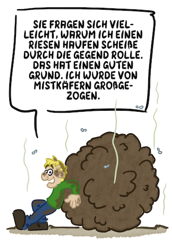 Cartoon: Mistkäfer (medium) by Sven Raschke tagged erziehung,mistkäfer,eklig,scheiße,kot,fliegen,insekten,käfer,erziehung,mistkäfer,eklig,scheiße,kot,fliegen,insekten,käfer