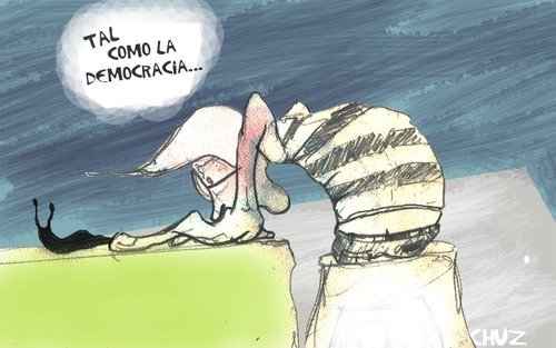 Cartoon: La Democracia (medium) by Chuz tagged ilustracion