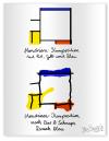 Cartoon: Mondrian (small) by diebia tagged mondrian,besoffen