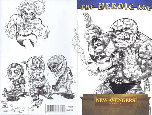 Cartoon: Marvel Sketch cover (medium) by bennaccartoons tagged marvel,heroes,comicbook