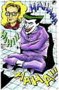 Cartoon: Joker with Bruce Timm in color (small) by bennaccartoons tagged bruce,timm,joker,batman