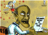Cartoon: Obama-Khadaffi (small) by bennaccartoons tagged libya,obama,khadaffi